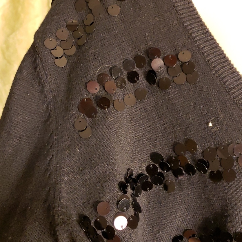 Torrid Button Up Sequined Sweater - image 3